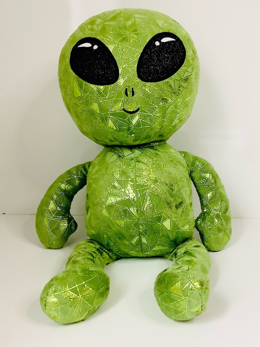 Caravan Softoys Cosmo Green Sparkle Alien Toy Plush Comfort , 21.5 inches